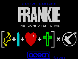 Frankie Goes to Hollywood title screen for ZX Spectrum